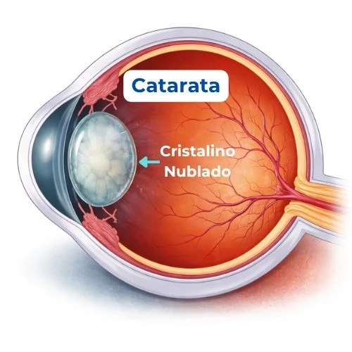 catarata ocular cristalino nublado