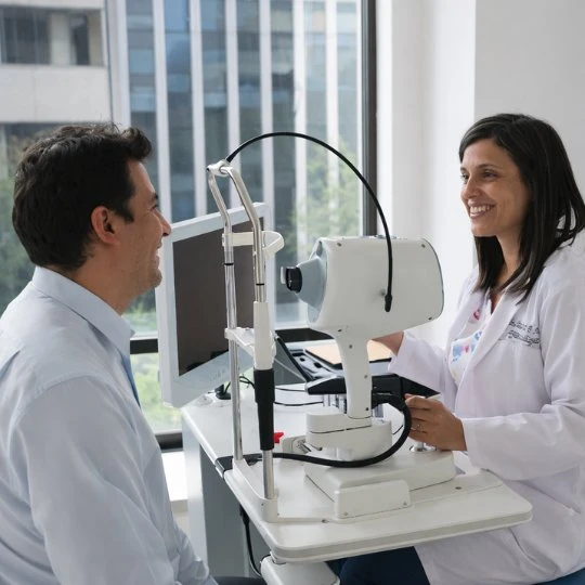 examen de la vista optica