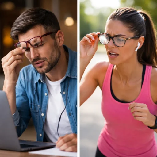 problemas de usar lentes