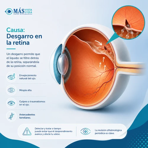 causa desprendimiento retina mv