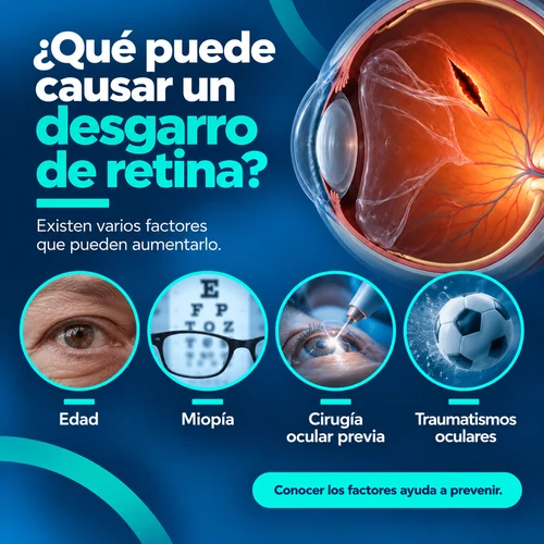 causa desgarro de retina