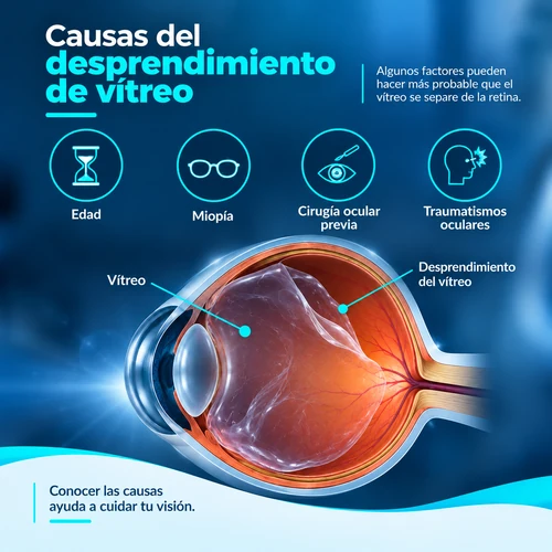 causas desprendimiento vitreo
