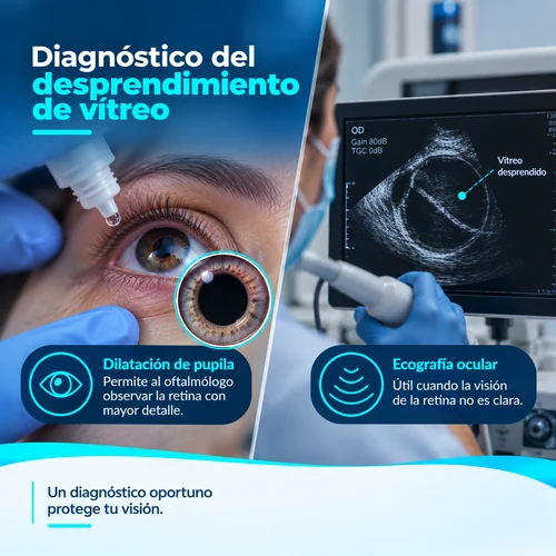 diagnostico desprendimiento vitreo