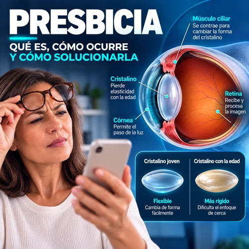 que es presbicia mv