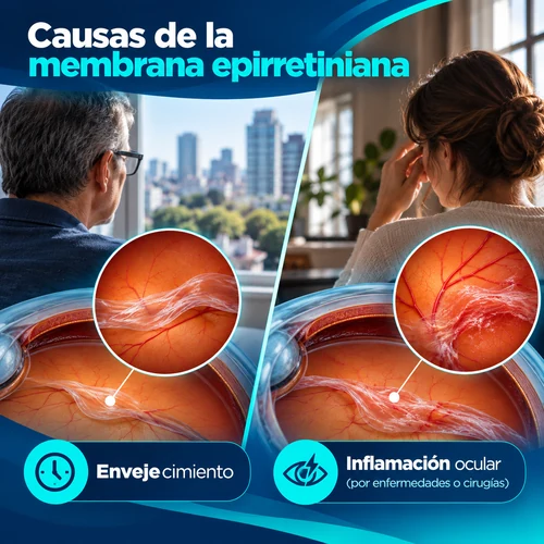 causas de la membrana epirretiniana mv